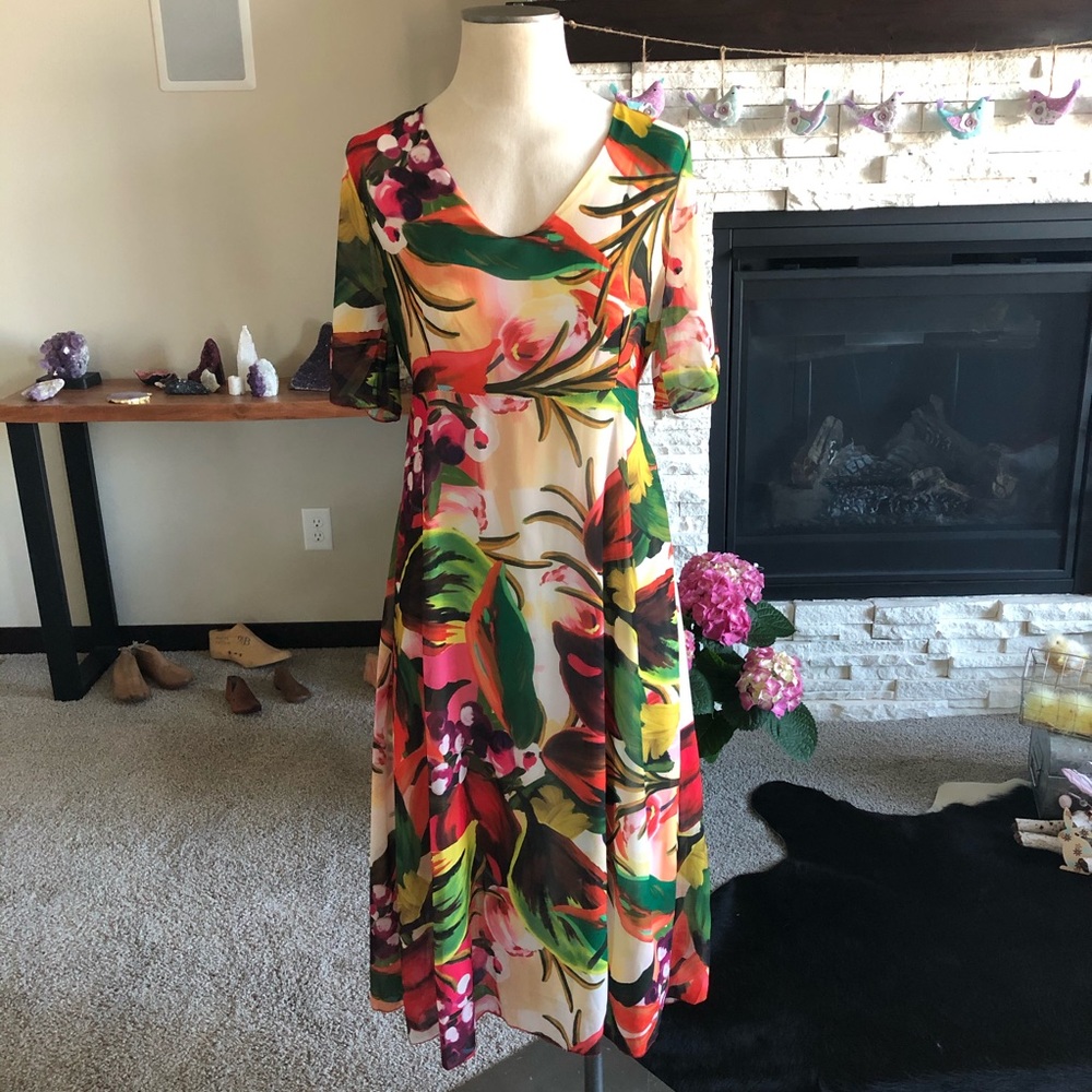 Coolples Multicolor Flower Dress